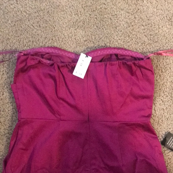 NWT Fuchsia strapless dress from The Limited - Picture 4 of 5